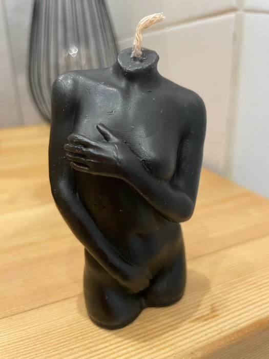 Фотография покупателя товара Фигурная свеча "Женское тело №2" молочная, 10см - Фото 3