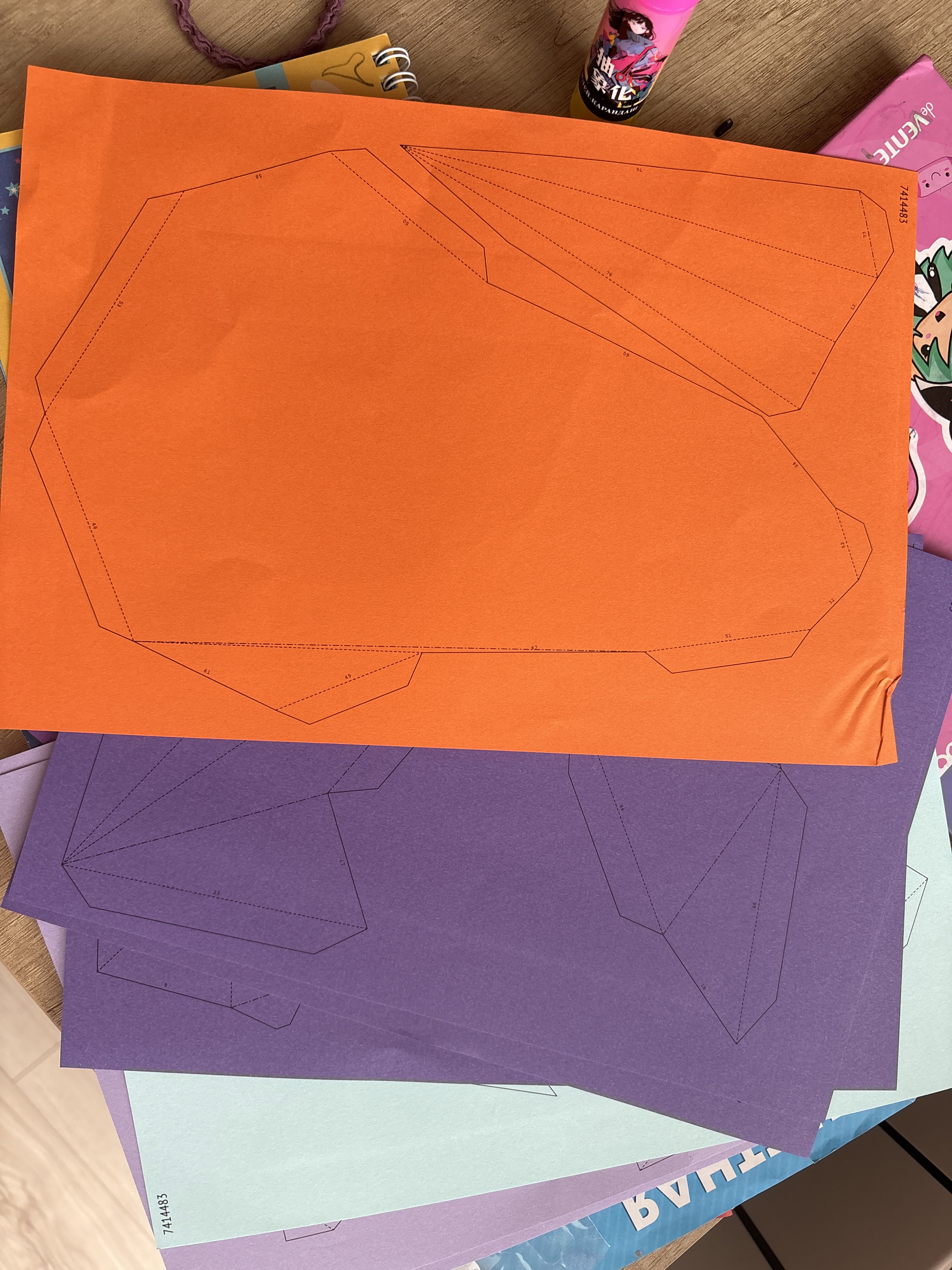 Фотография покупателя товара УЦЕНКА UNICON Полигональный конструктор, 8 листов, единорог - Фото 1