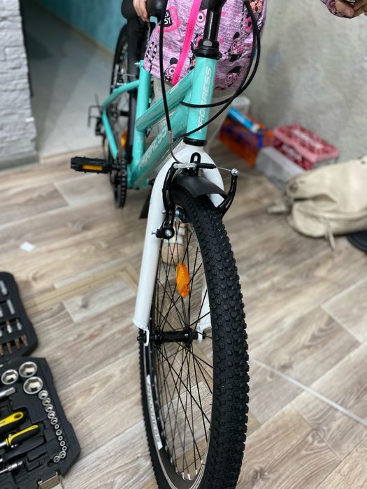 Фотография покупателя товара Велосипед 24" Progress Ingrid low, цвет голубой/белый, размер 13" - Фото 4