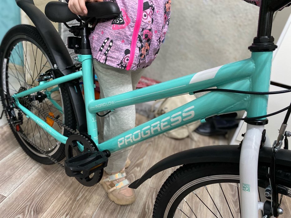 Фотография покупателя товара Велосипед 24" Progress Ingrid low, цвет голубой/белый, размер 13" - Фото 2