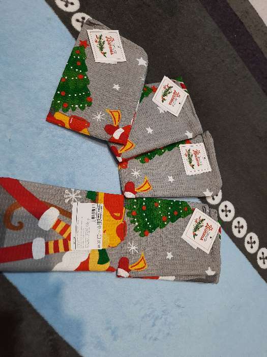 Фотография покупателя товара Полотенце "Доляна" Дед Мороз 35х60см,100% хл 160 г/м2 - Фото 1