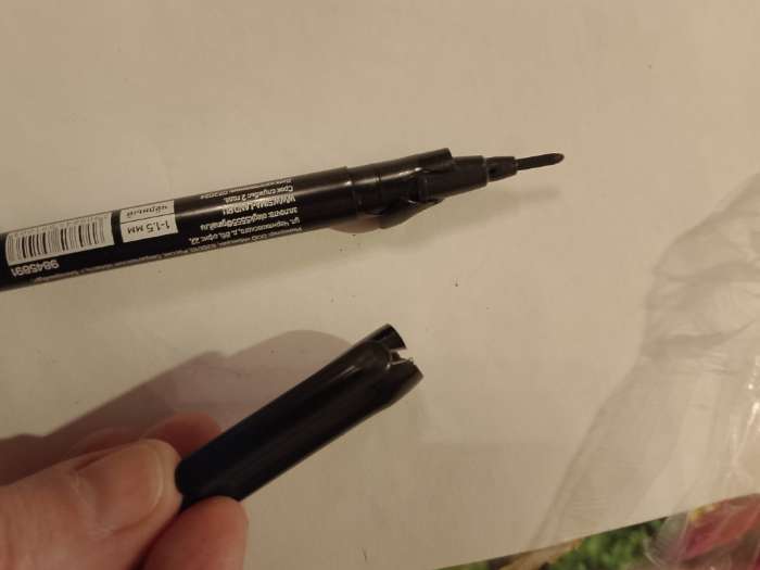 Фотография покупателя товара Маркер строительный ТУНДРА, перманентный, двухсторонний, черный, 1-1.5 мм - Фото 10