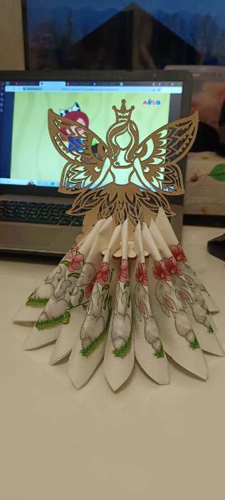 Фотография покупателя товара Салфетница деревянная «Кармен», 25×13×13 см - Фото 1