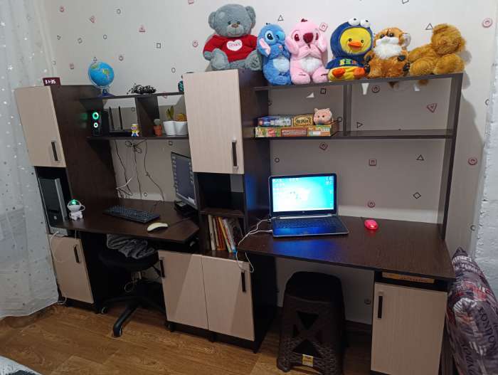 Фотография покупателя товара Стол компьютерный «Клик Мебель», с надстройкой, 1230×570×1600 мм, цвет белый - Фото 125