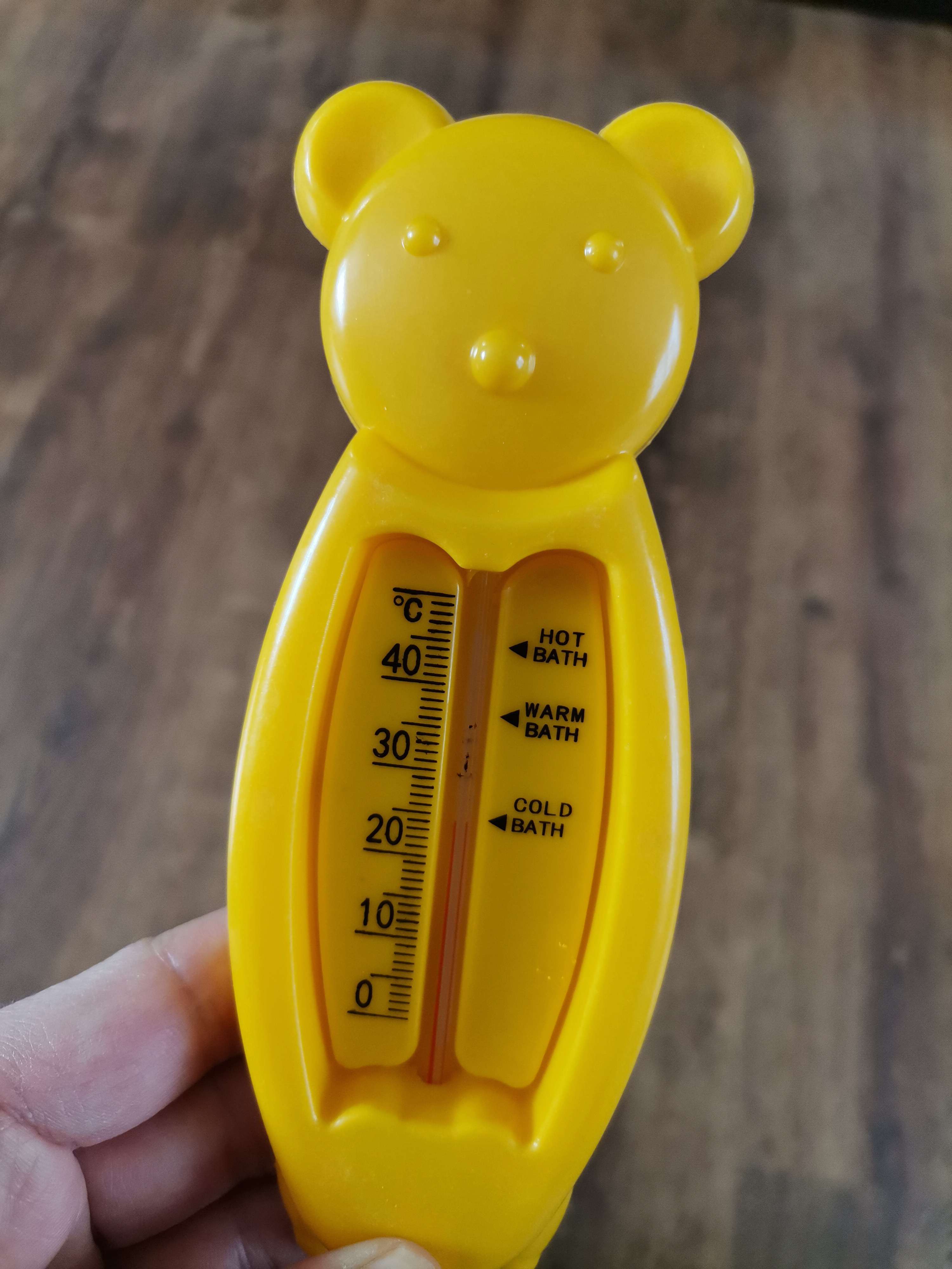Фотография покупателя товара Термометр "Мишка", детский, для воды, пластик, 14 см, МИКС