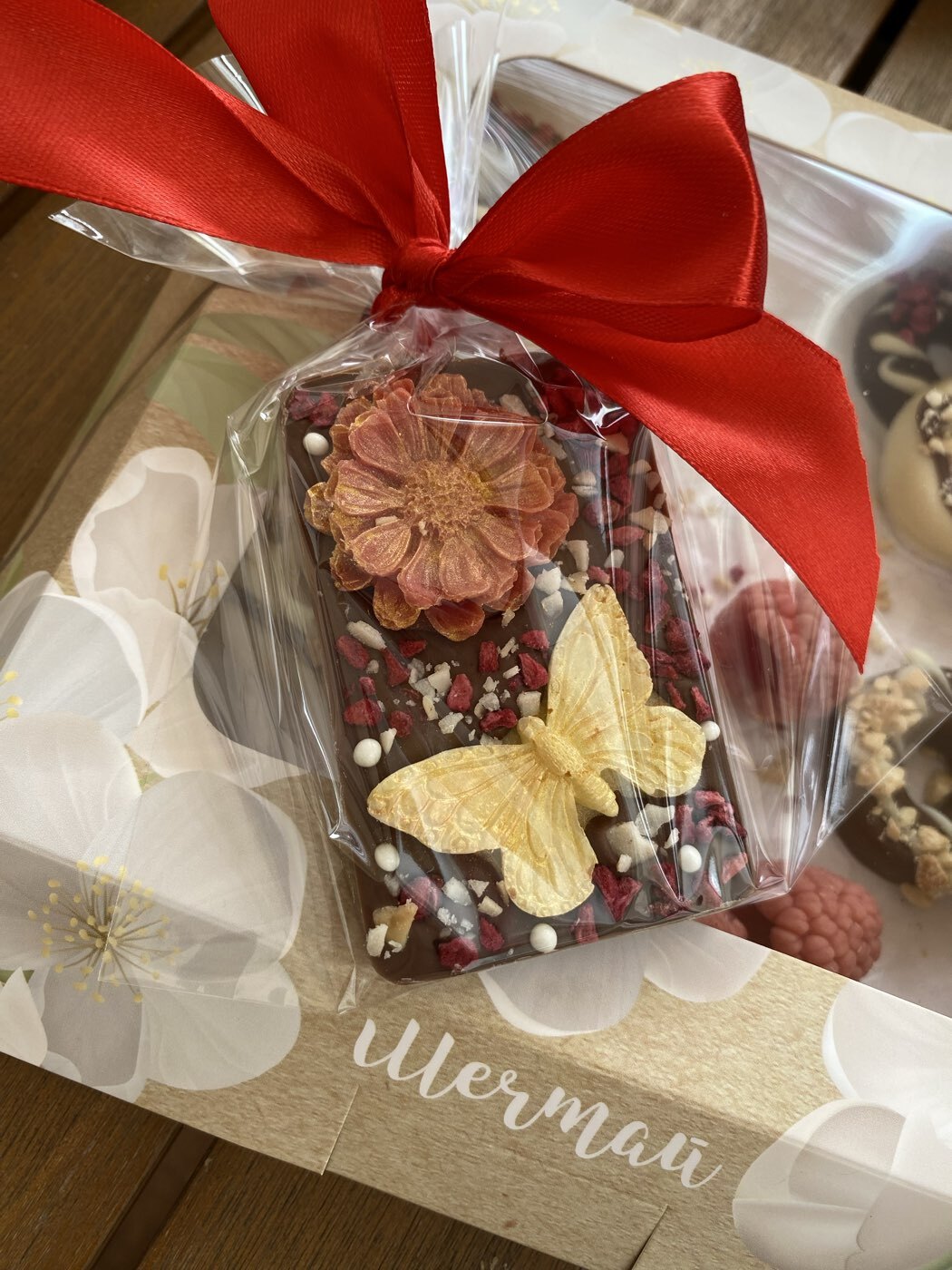 Фотография покупателя товара Молд для заливки «Бабочки», 3 ячейки, силикон, 7.5×6×1 см, розовый - Фото 1