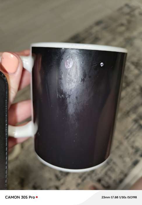 Фотография покупателя товара Кружка - хамелеон Доляна «Полнолуние», 350 мл, керамика, чёрная - Фото 7