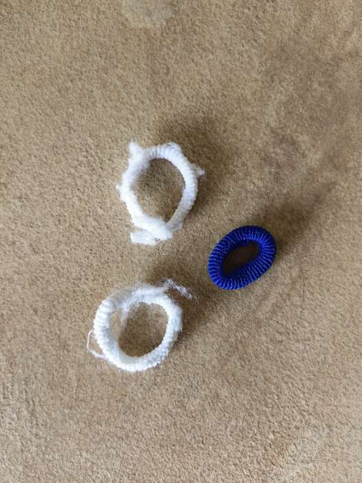 Фотография покупателя товара Резинки для волос Выбражулька «Махрушка», набор 80 шт., нежность, 2.5 см, бело-голубые - Фото 9