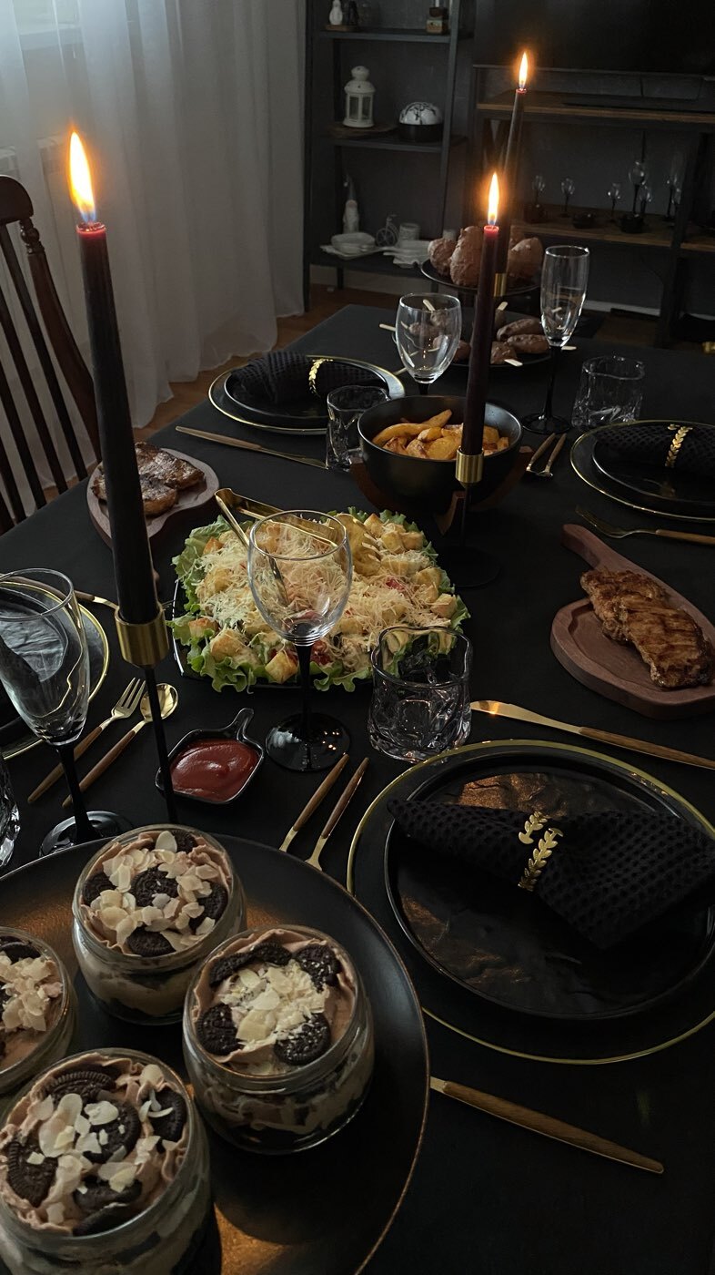 Фотография покупателя товара Блюдо фарфоровое для подачи Magistro «Галактика», 27×12.5 см, чёрный - Фото 1