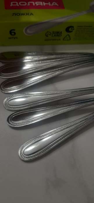 Фотография покупателя товара Ложка столовая из нержавеющей стали Доляна «Моджо», длина 18.9 см, толщина 1.8 мм - Фото 1
