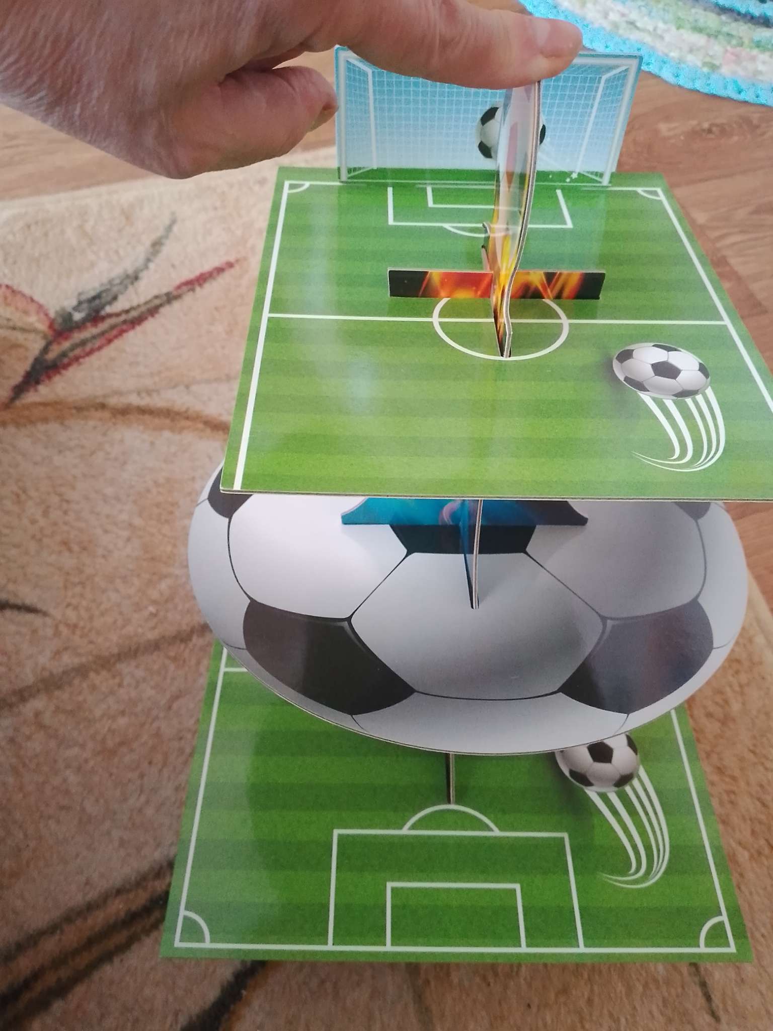 Фотография покупателя товара Подставка для пирожных «Баскетболист» - Фото 1