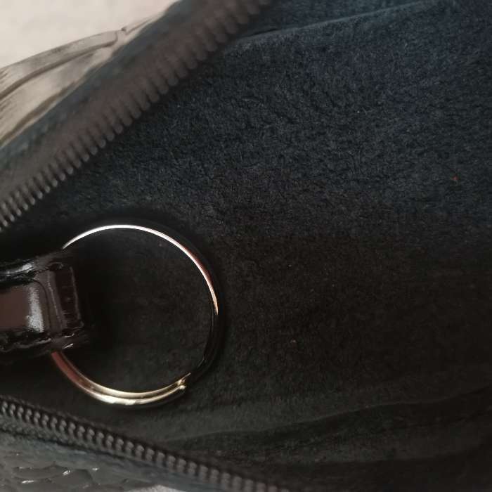 Фотография покупателя товара Ключница на молнии, длина 15 см, кольцо, цвет чёрный