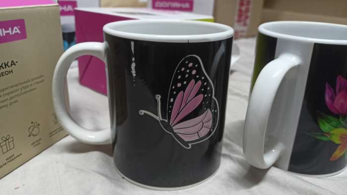 Фотография покупателя товара Кружка - хамелеон Доляна «Мечтай», 350 мл, керамика, бежевая - Фото 1