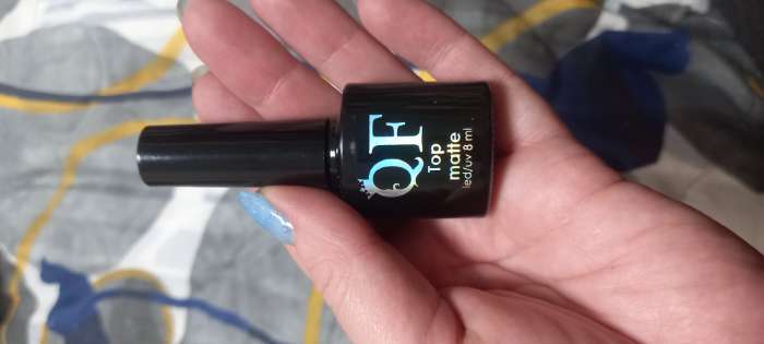 Фотография покупателя товара Топ для ногтей «MATTE», с матовым финишем, 8 мл, LED/UV, прозрачный - Фото 1