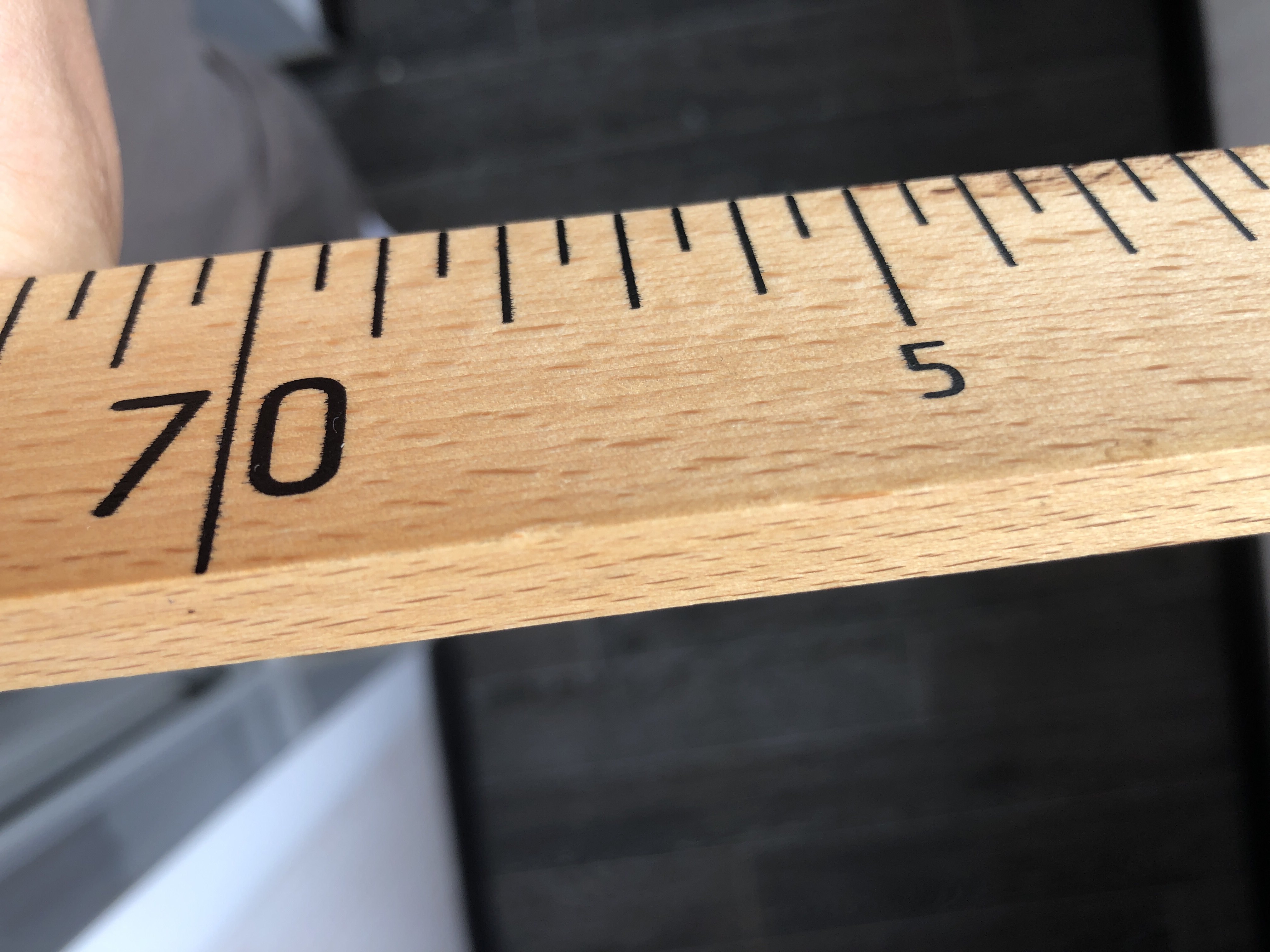 Фотография покупателя товара Метр деревянный, 100 см, с клеймом, ГОСТ, толщина 9 мм