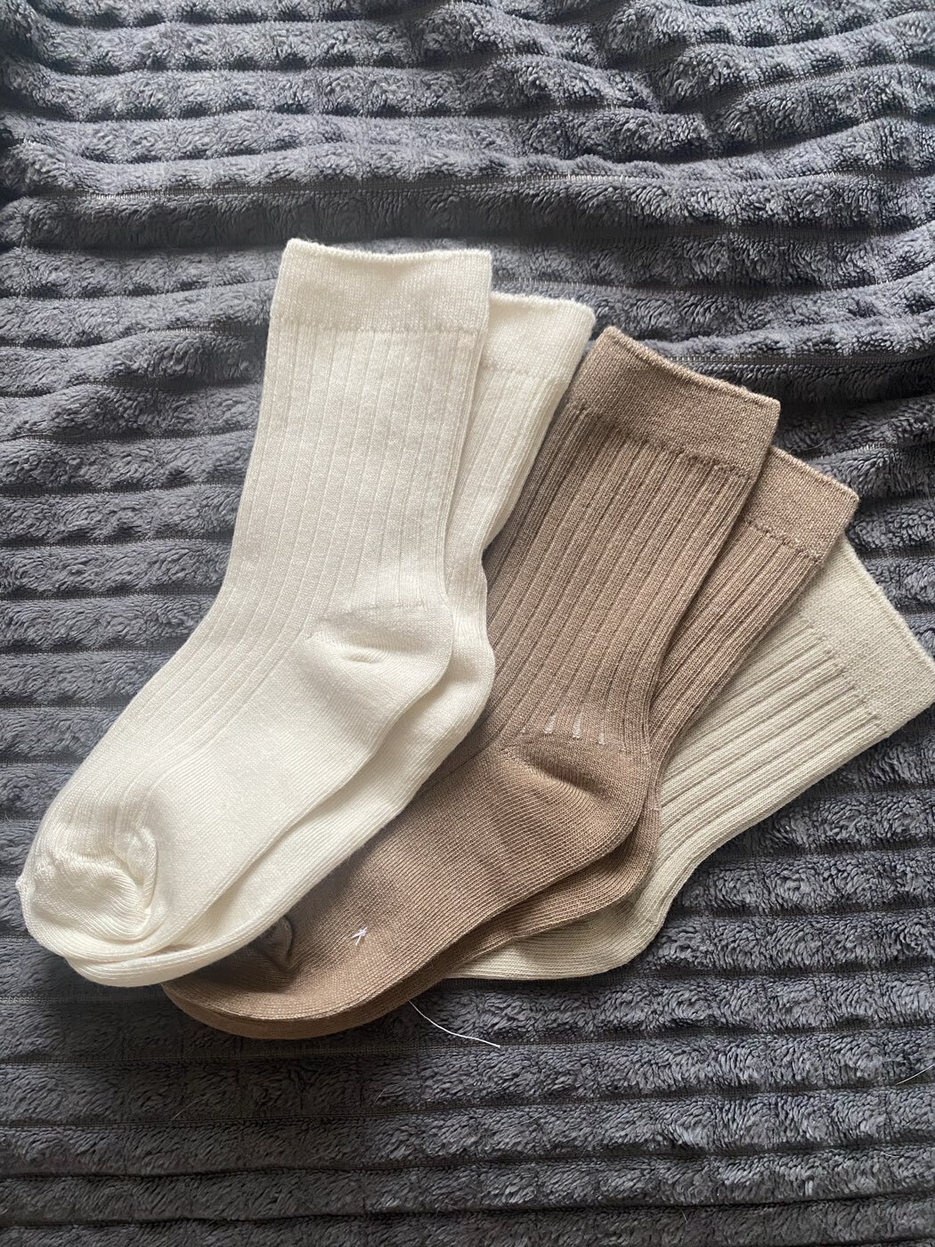 Фотография покупателя товара Носки детские SL Home 3 пары, размер 18-20, молочн/оливк - Фото 1