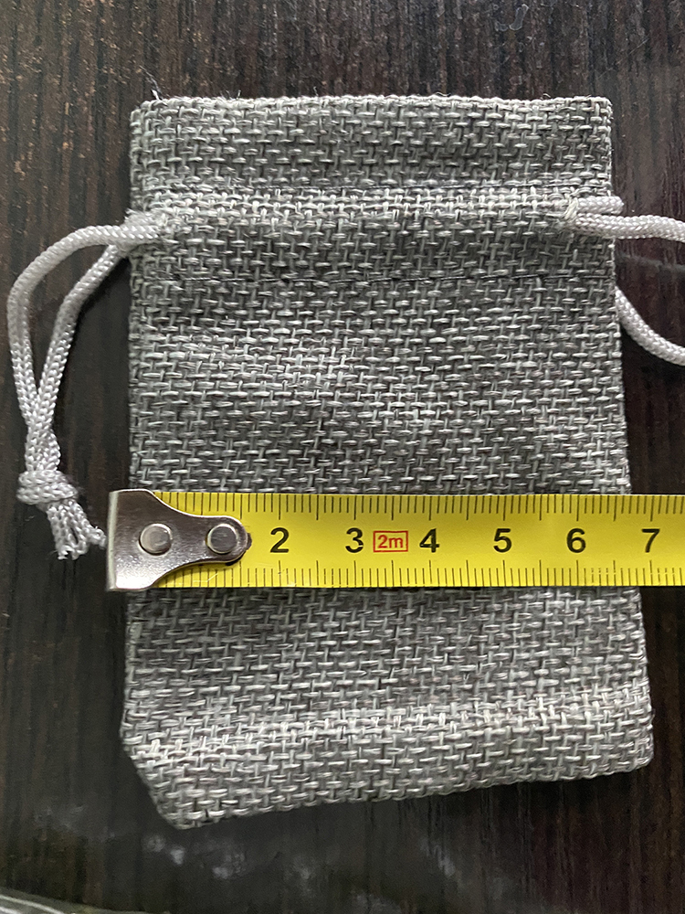 Фотография покупателя товара Мешочек подарочный из холщи, серый, 7 х 9 см - Фото 2