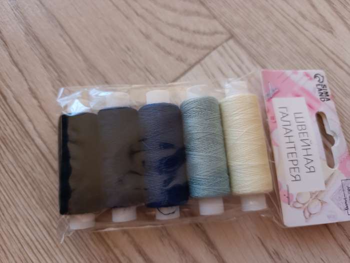 Фотография покупателя товара Нитки «Пастель», 40/2, 200 м, набор 5 шт., разноцветные - Фото 5