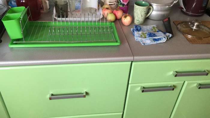Фотография покупателя товара Сушилка для посуды с поддоном Доляна, 50×25×14 см, цвет МИКС - Фото 1