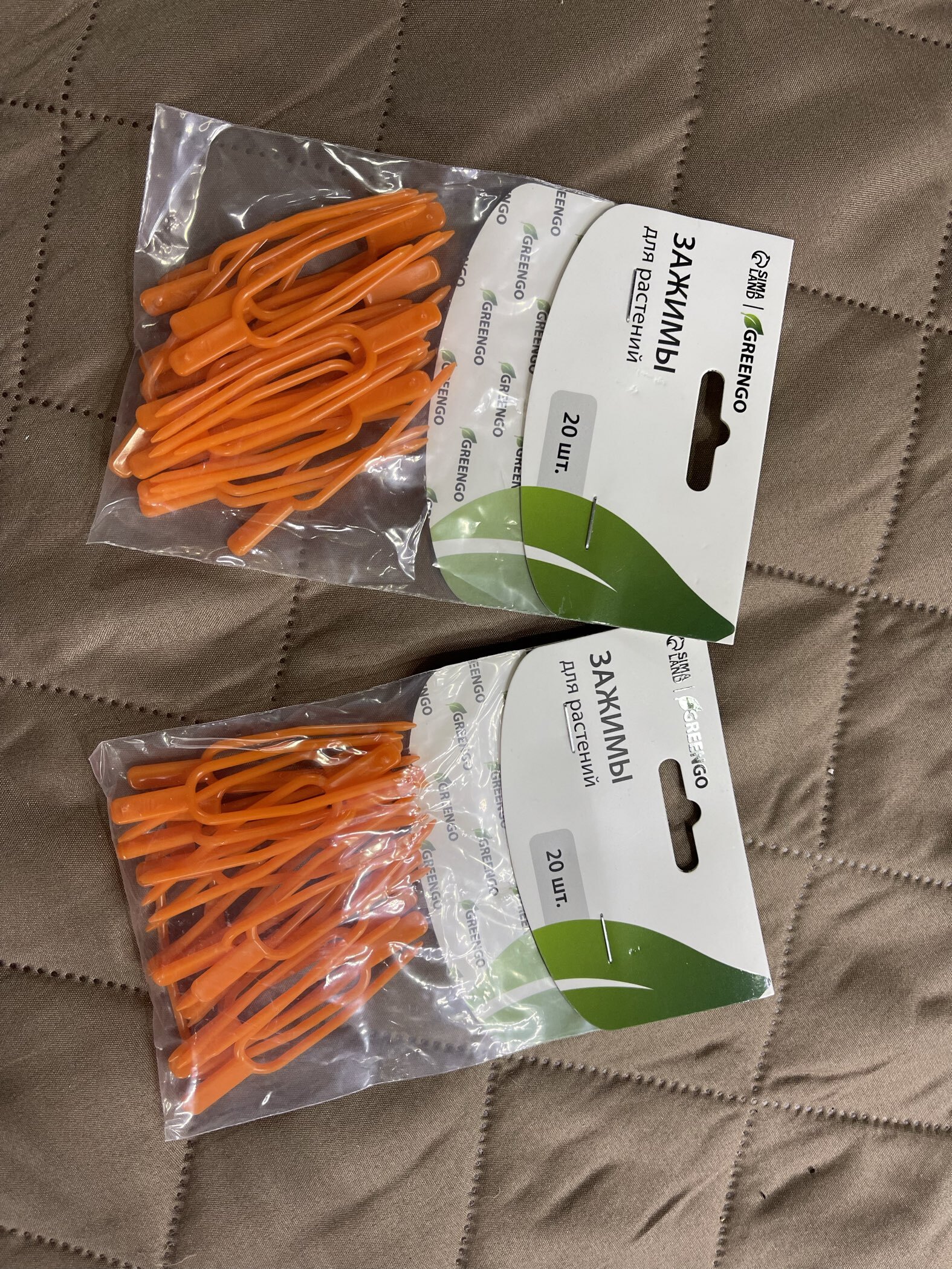 Фотография покупателя товара Зажим для растений, набор 20 шт., пластик, Greengo - Фото 4