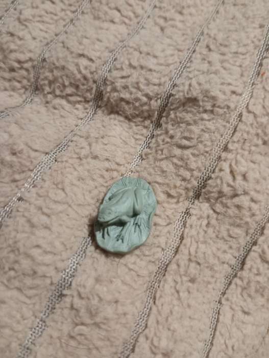 Фотография покупателя товара Глина для лепки натуральная голубая 1000 г, Calligrata, самоотвердевает (подходит для обжига) - Фото 2