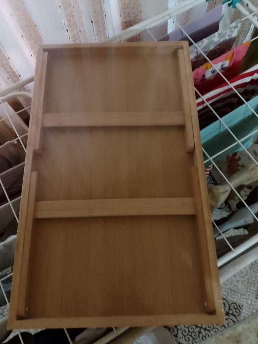 Фотография покупателя товара Столик - поднос для завтрака с ручками, складной, бамбук - Фото 2