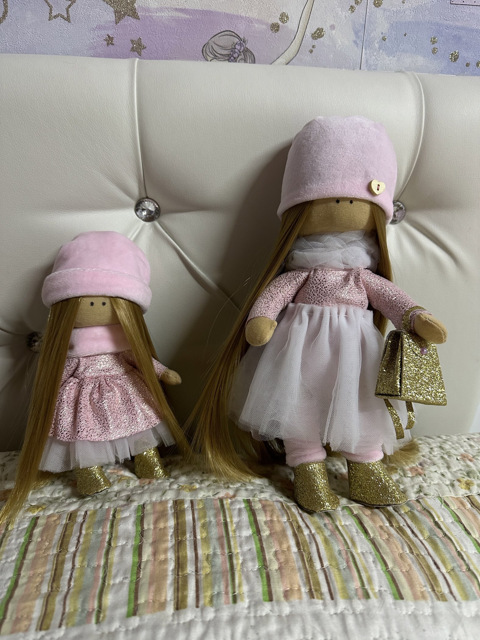 Фотография покупателя товара Набор для шитья. Интерьерные куклы «Иви и Эми», 20 см - Фото 1