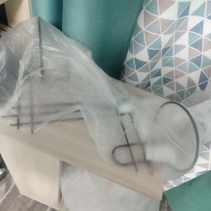 Фотография покупателя товара Подвес для кашпо, настенный, d = 16 см, чёрный, «Прямая-2» - Фото 1