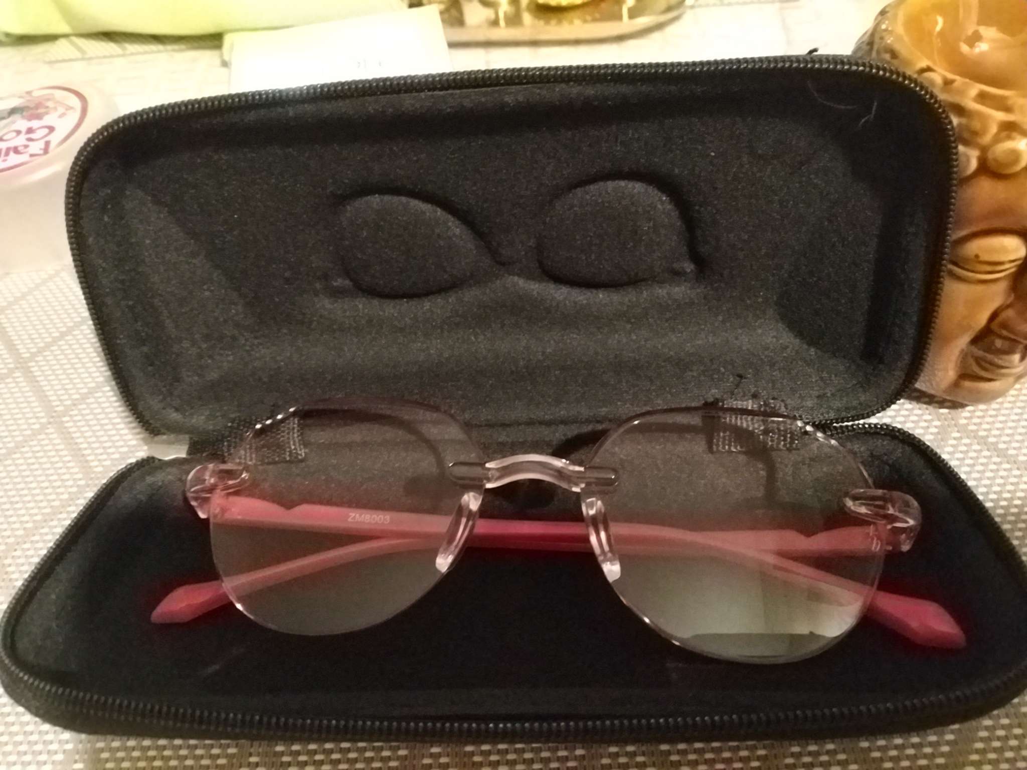 Фотография покупателя товара Футляр для очков «Лион», на молнии, длина 16.5 см, тёмно-синий - Фото 4