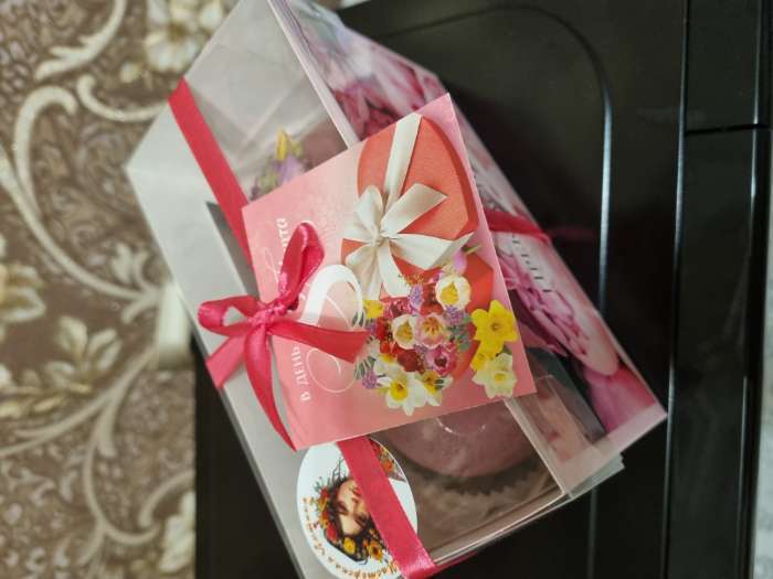 Фотография покупателя товара Коробка для 2 капкейка с прозрачной крышкой, «Сердечки», 16×8×10 см - Фото 5