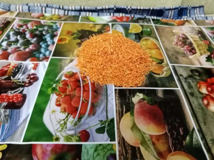Фотография покупателя товара Сушилка для овощей и фруктов "Самобранка", 150 Вт, 75 х 50 см, рисунок "Фрукты" - Фото 6