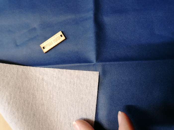 Фотография покупателя товара Ткань для пэчворка «Синий нэви» декоративная кожа, 33 × 33 см