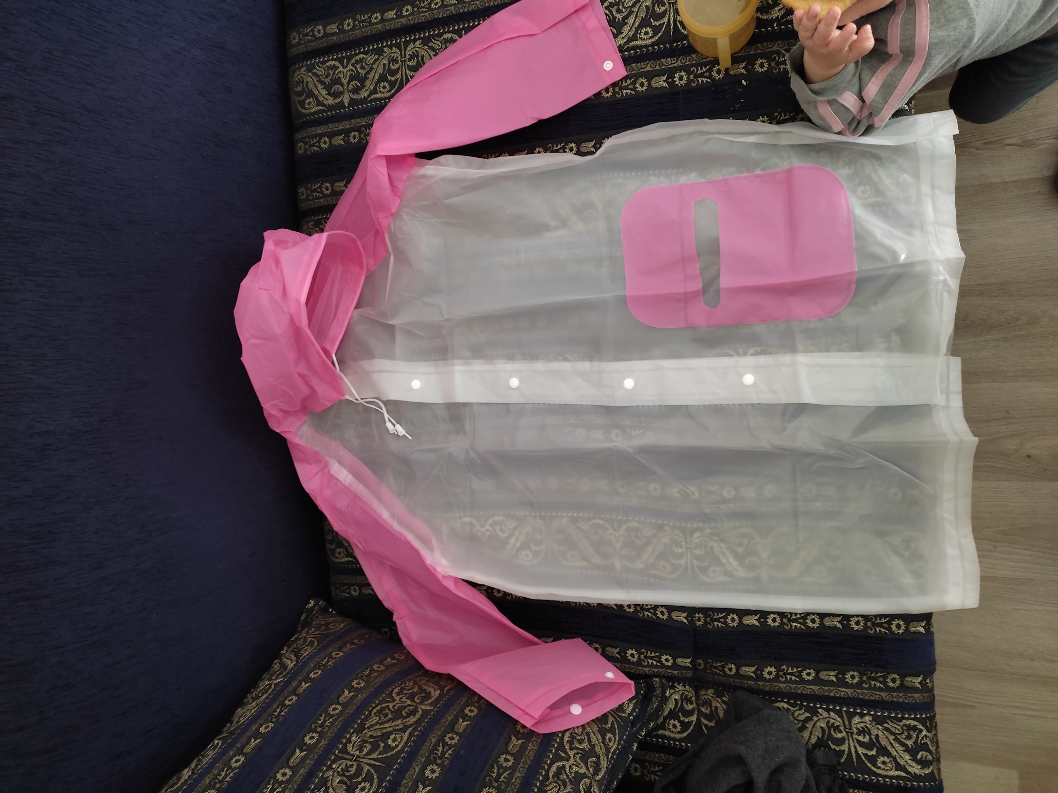 Фотография покупателя товара Дождевик детский «Гуляем под дождём», розовый, L, МИКС - Фото 8