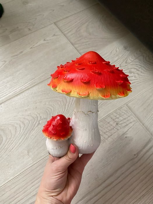 Фотография покупателя товара Садовая фигура "Поганка" 13х13х18см - Фото 1