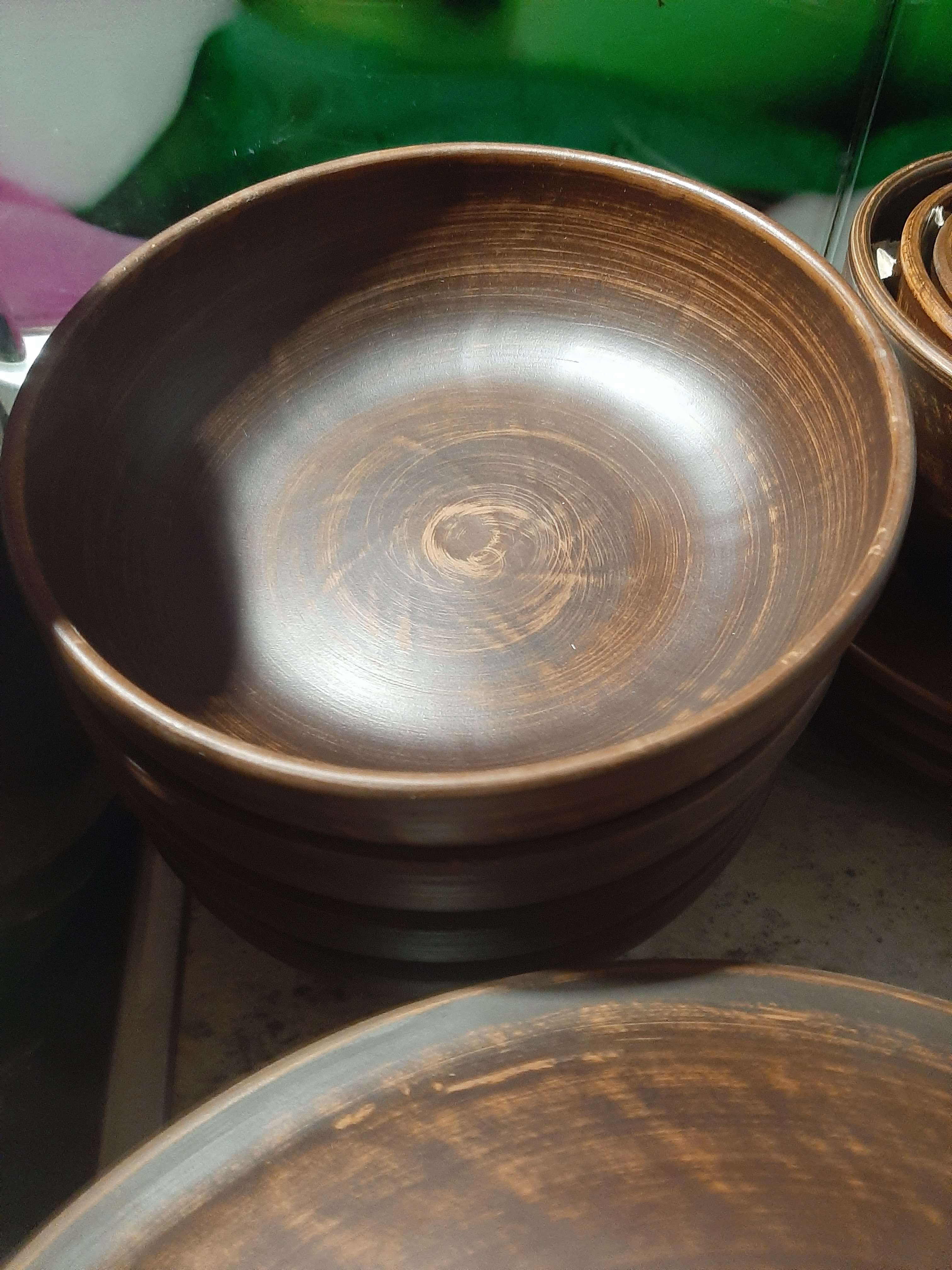 Фотография покупателя товара Набор посуды из красной глины "Эко", 9 предметов: сковорода 3,5 л, глубокие тарелки 0.8 л, плоские тарелки 20 см - Фото 10