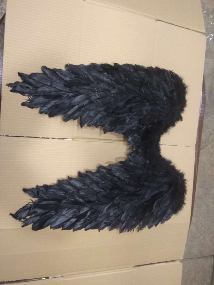 Фотография покупателя товара Крылья ангела, 60 × 57 см, цвет чёрный - Фото 7