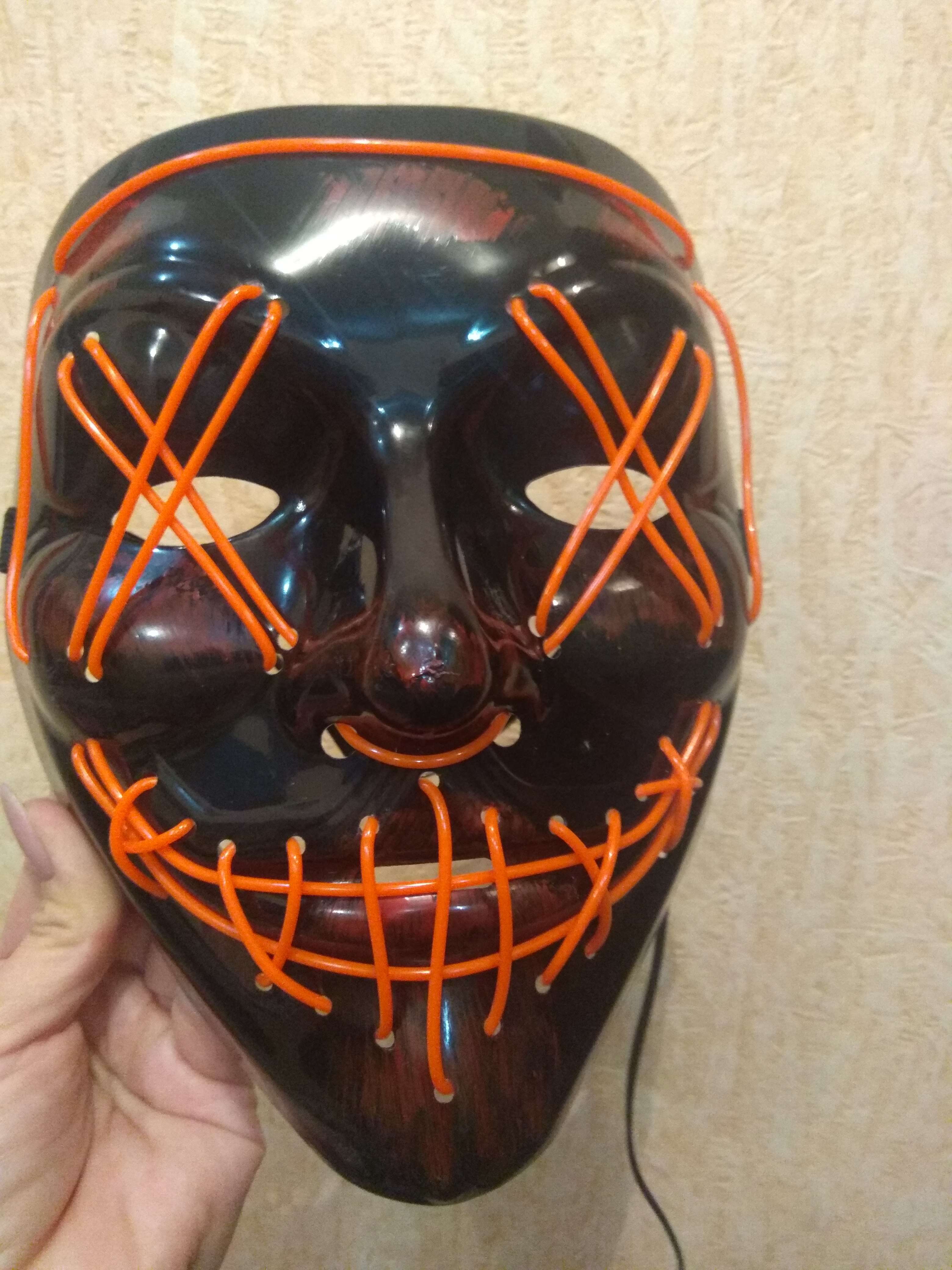 Фотография покупателя товара Карнавальная маска «Гай Фокс», световая - Фото 9