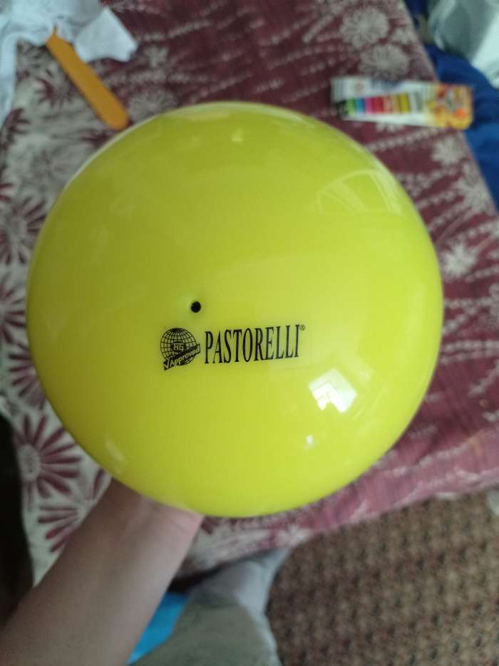 Фотография покупателя товара Мяч для художественной гимнастики Pastorelli New Generation FIG, d=18 см, цвет оранжевый - Фото 5
