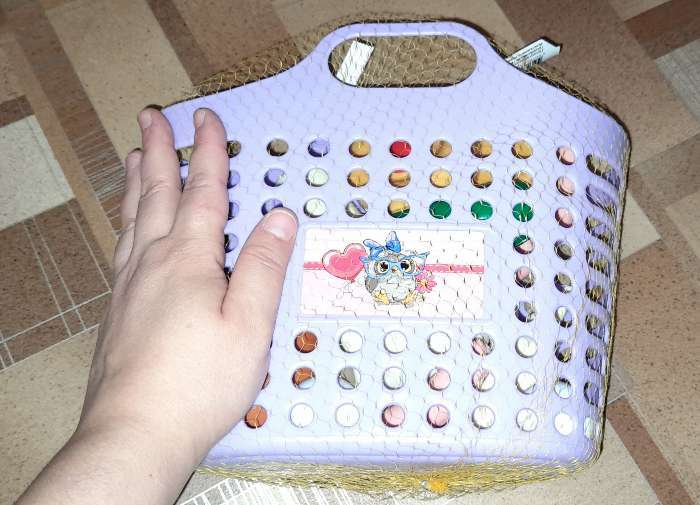 Фотография покупателя товара Игровой набор «Продуктовая корзинка» 12 предметов, цвета МИКС - Фото 2