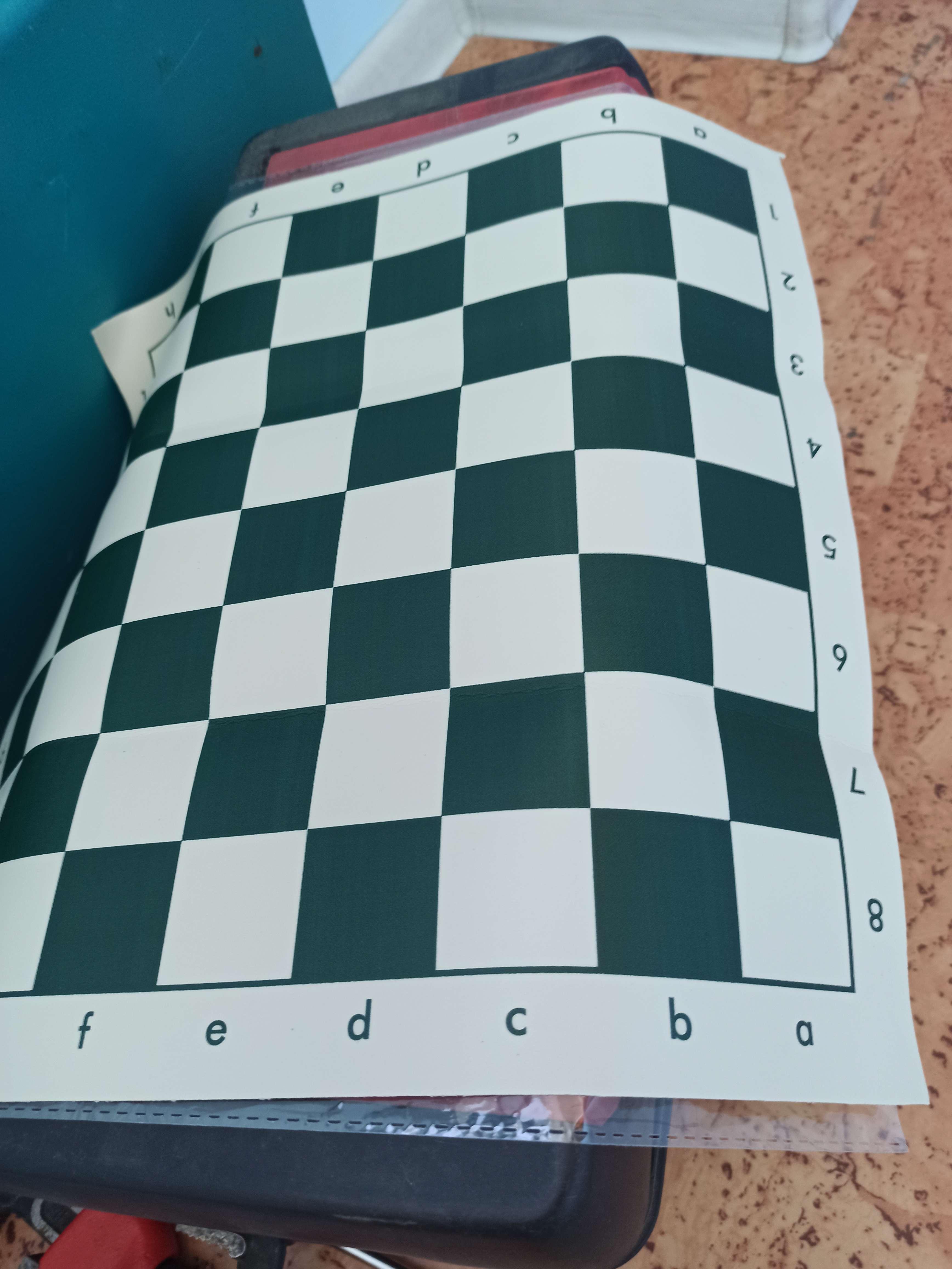 Фотография покупателя товара Поле для шахмат и шашек 50 х 50 см, клетка 5.7 х 5.7 см - Фото 2
