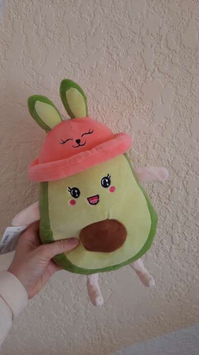 Фотография покупателя товара Мягкая игрушка «Авокадо», в панамке, с ушами