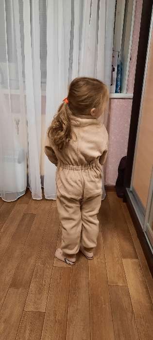 Фотография покупателя товара Комбинезон детский, цвет бежевый, рост 80-86 см - Фото 1