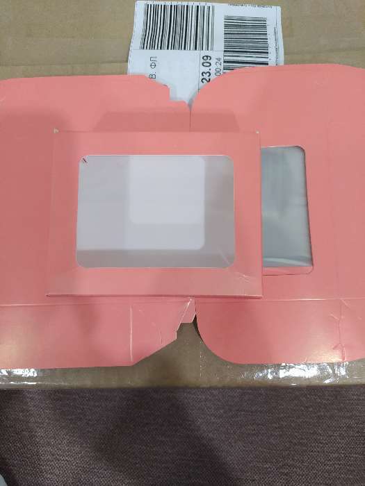 Фотография покупателя товара Контейнер на вынос, розовый, 10 х 8 х 3,5 см
