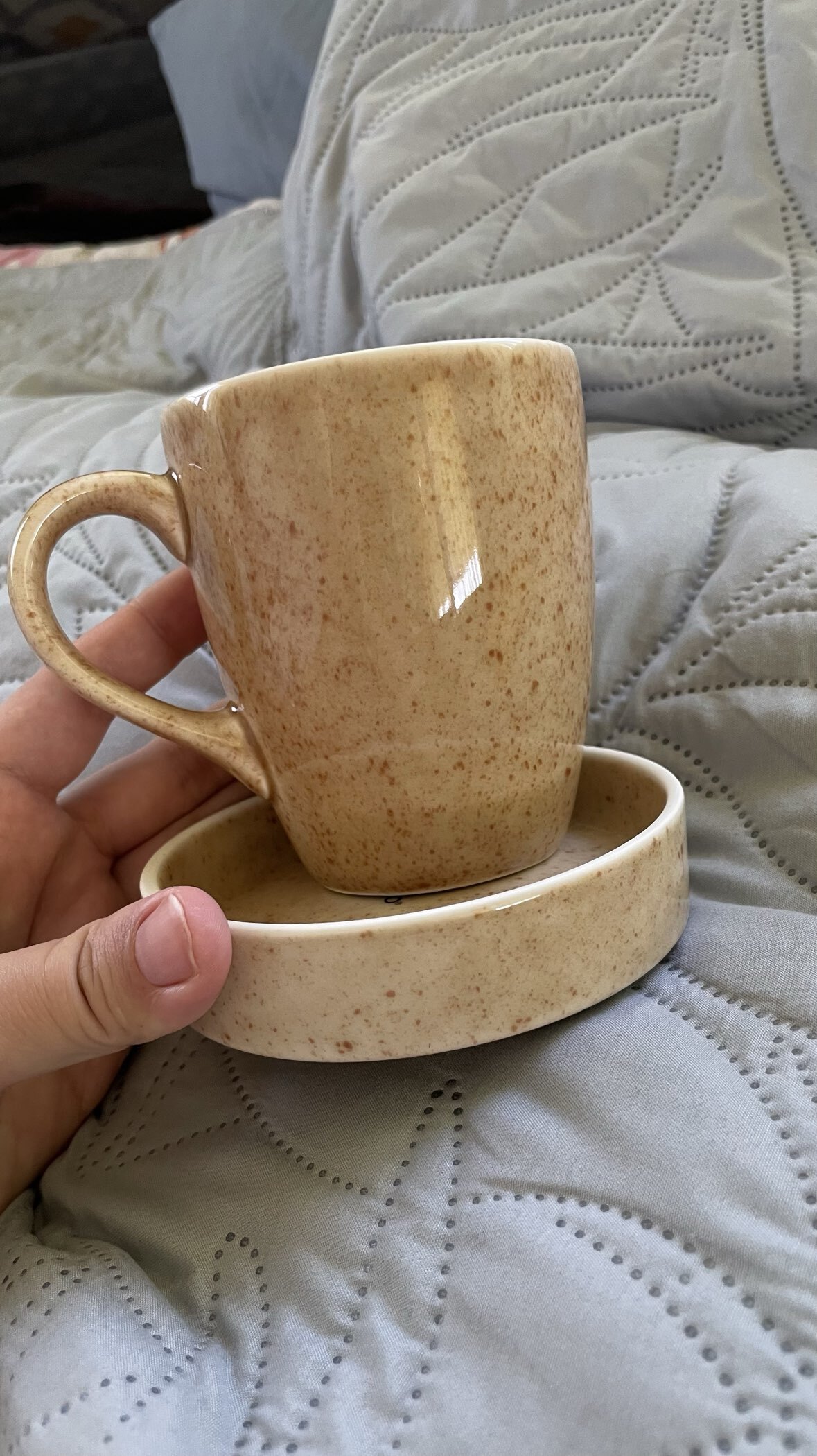 Фотография покупателя товара Блюдо сервировочное фарфоровое Magistro Stone, d=11 см - Фото 1