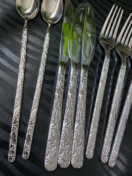 Фотография покупателя товара Вилка столовая из нержавеющей стали Magistro «Олин», h=21 см, цвет серебряный - Фото 2