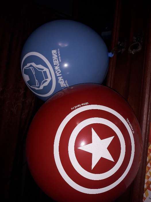 Фотография покупателя товара Шар воздушный "С Днем рождения!", 12 дюйм, латексный, 5 штук, Мстители - Фото 1
