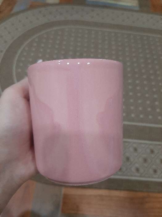 Фотография покупателя товара Кружка "Офисная", розовая, керамика, 0.35 л