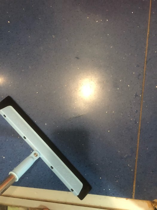 Фотография покупателя товара Водосгон для пола Доляна, черенок из нержавеющей стали, 34×2,5×90 см - Фото 1