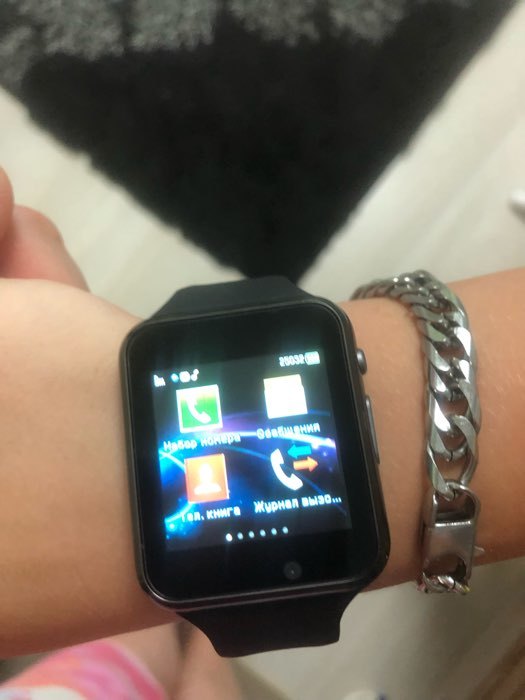 Фотография покупателя товара Смарт-часы Jet Phone SP1, 48мм, 1.54", черный - Фото 7