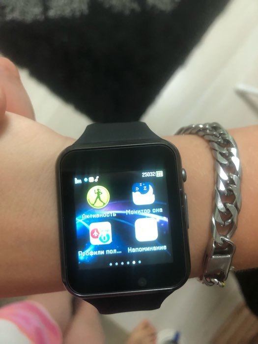 Фотография покупателя товара Смарт-часы Jet Phone SP1, 48мм, 1.54", черный - Фото 5